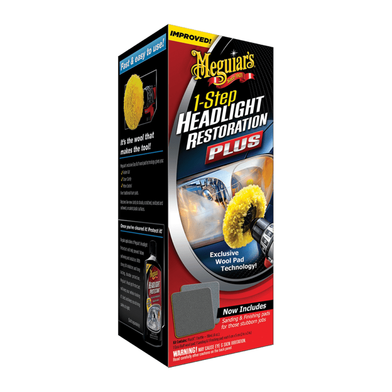 Meguiars 1 Step Headlight Restoration Plus Quality Windscreen Supplies